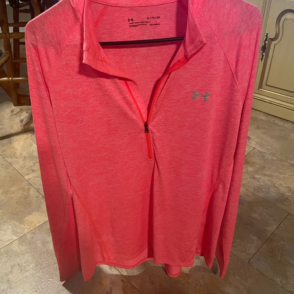 Under Armour Coral Quarter-Zip Top